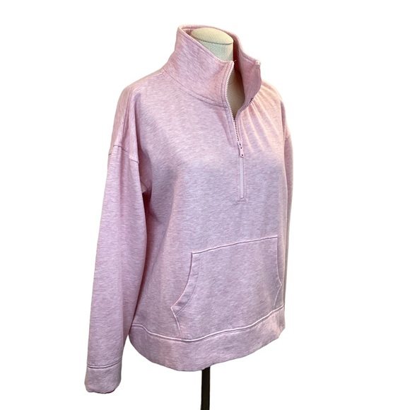 Vineyard Vines 1/2 Zip Pullover Kangaroo Pocket Pink - Picture 4 of 12